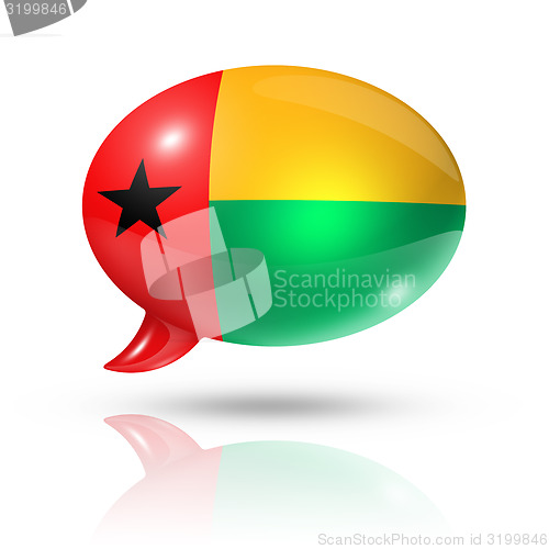 Image of Guinea Bissau flag speech bubble