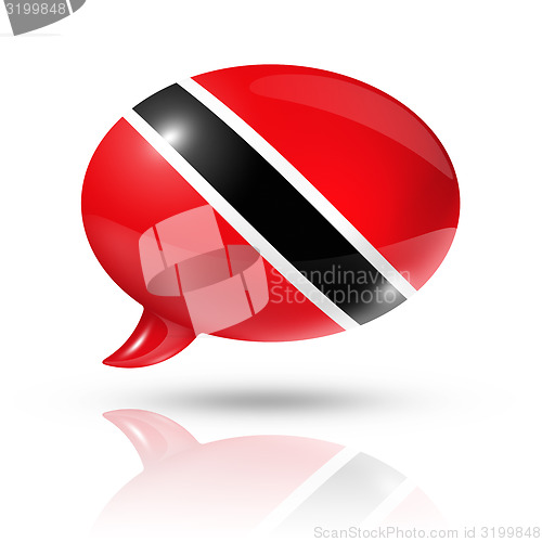 Image of Trinidad And Tobago flag speech bubble