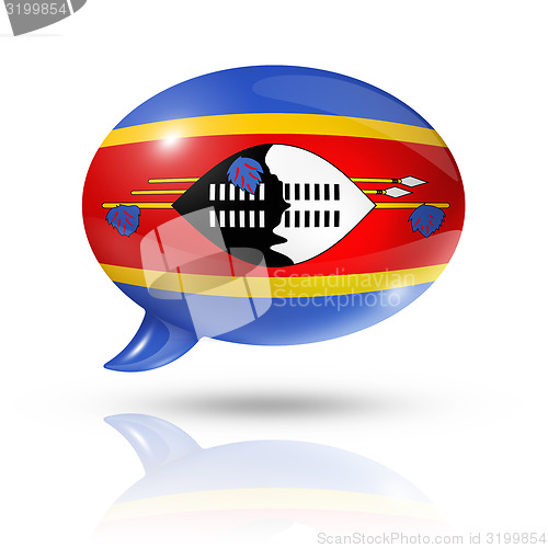 Image of Swaziland flag speech bubble