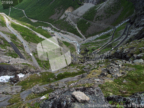 Image of turns of  "The Troll Route", Norway