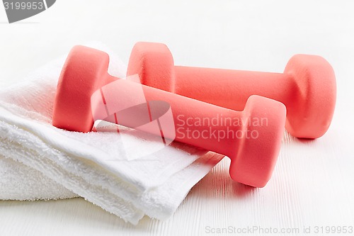 Image of Fitness equipment dumbbells