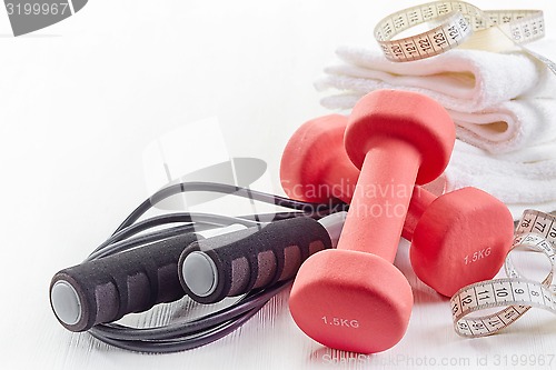 Image of Fitness equipment dumbbells