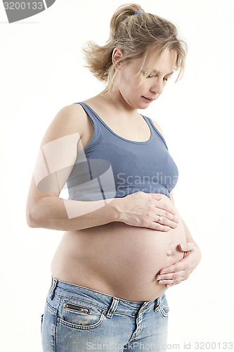 Image of Girl with baby bump