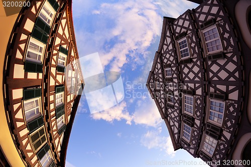 Image of half-timbered houses in germany