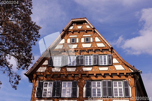 Image of half-timbered houses in germany