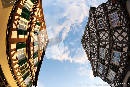 Image of half-timbered houses in germany