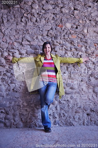 Image of tourist woman in verona