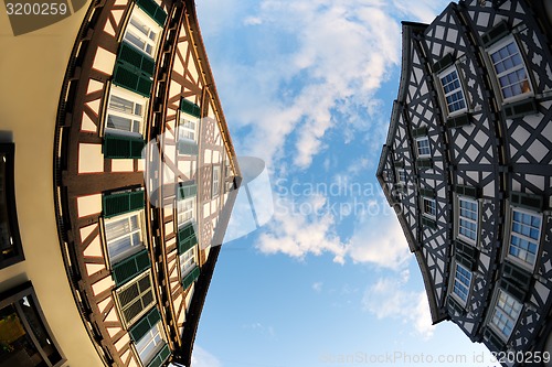 Image of half-timbered houses in germany