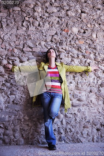 Image of tourist woman in verona