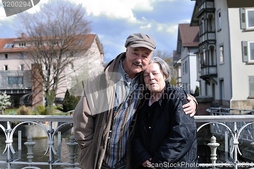 Image of Elderly couple relaxing