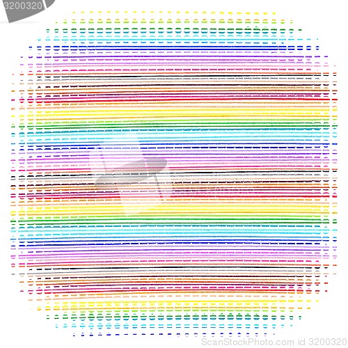 Image of Bright color horizontal dotted lines pattern