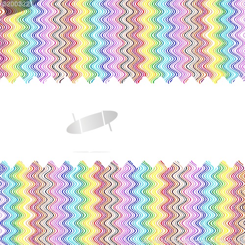Image of Bright color wavy lines pattern