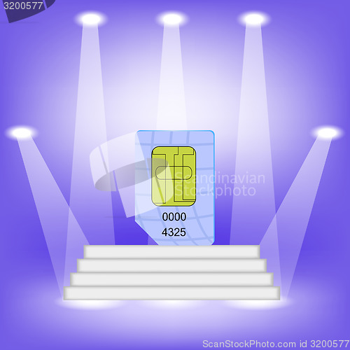 Image of Blue SIM Card