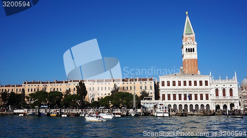 Image of Piazza di San Marco view on Piazza di San Marco from a boat.