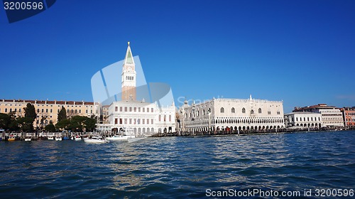 Image of Piazza di San Marco view on Piazza di San Marco from a boat.