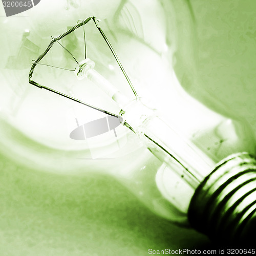 Image of Background with lit lightbulb