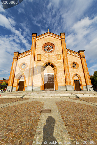 Image of villa  italy   church  varese  the old door entrance and  