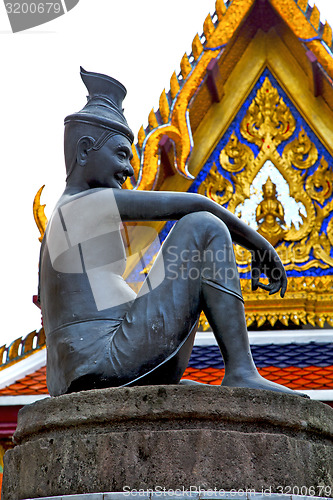 Image of siddharta   in the  bangkok asia   thailand     wat  palaces   