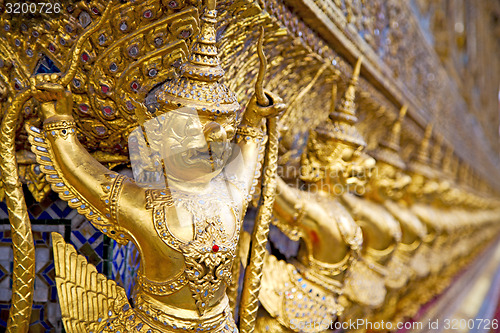 Image of demon in the temple bangkok asia   thailand abstract 