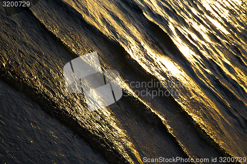 Image of in thailand water  sea  kho tao   a   gold orange line