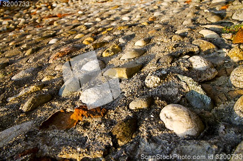 Image of milan      in    brick   the    abstract  background  stone