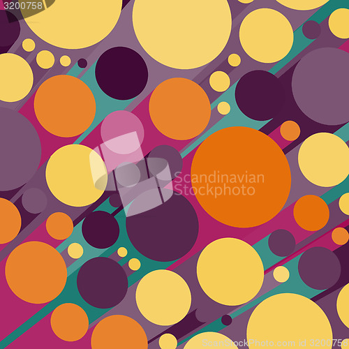 Image of Abstract 3d background with colorful cylinders. Can be used for 