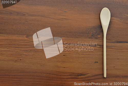 Image of Wooden spoon background