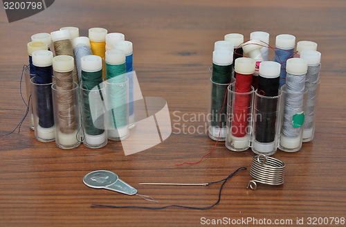 Image of Needle, thread, twine and threader