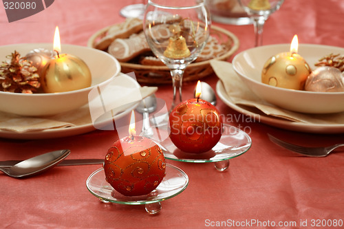 Image of Christmas table setting