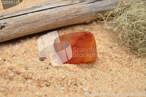 Image of Carnelian on beach