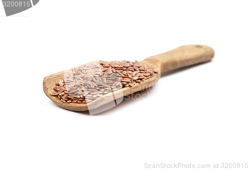 Image of Flax seed on shovel