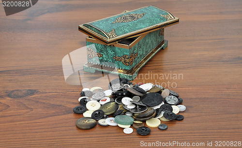 Image of Casket with buttons