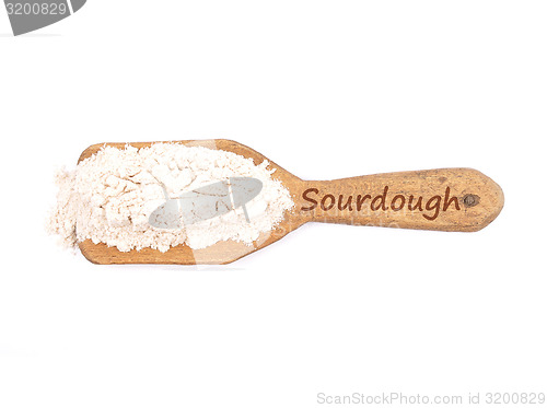 Image of Sourdough dried on shovel