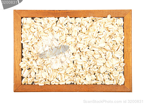 Image of Oat flakes at plate