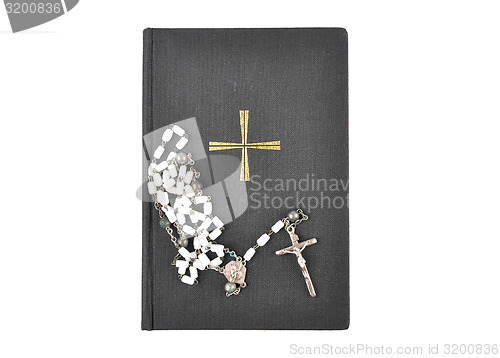 Image of Prayer book with chaplet