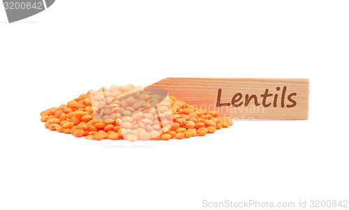 Image of Red lentils at plate