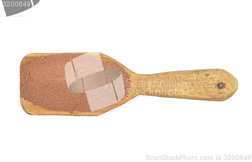 Image of Cocoa on shovel