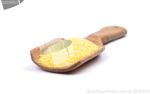 Image of Polenta on shovel