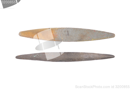 Image of Sharpening stones on white