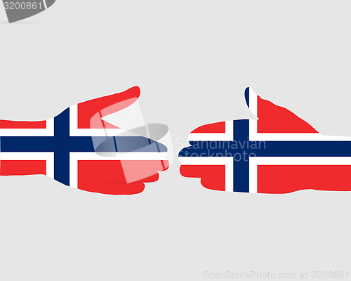 Image of Norwegian handshake