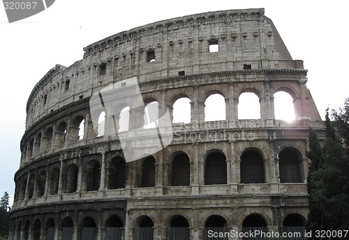 Image of The front of the Colosseum