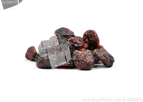 Image of Dried cranberries on white