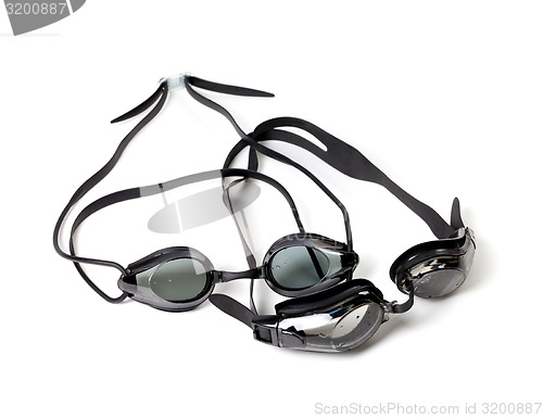 Image of Two wet goggles for swimming