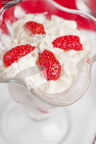 Image of strawberry with cream