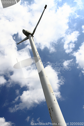 Image of wind charger and blue sky