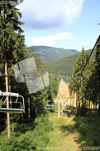 Image of funicular in jeseniky mountains