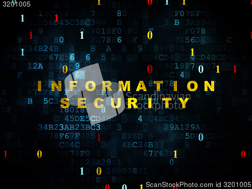 Image of Protection concept: Information Security on Digital background 