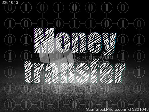 Image of Finance concept:  in grunge dark room