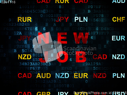Image of Business concept: New Job on Digital background