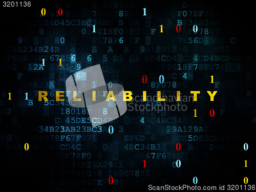 Image of Finance concept: Reliability on Digital background